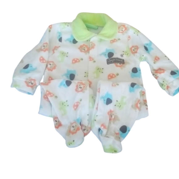 Carter's Other - Carter's Green Tag Jungle Friends Footed Sleeper Infant SZ 6-9 Months